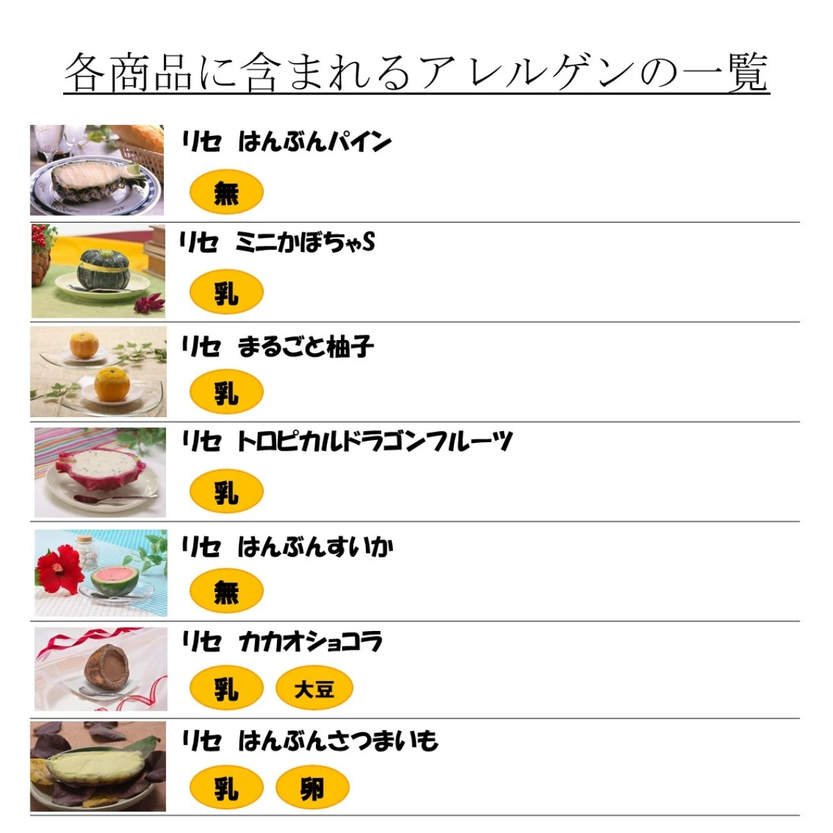 set0053【送料無料】リセ　はんぶんフルーツアイス　こだわりの7種セット