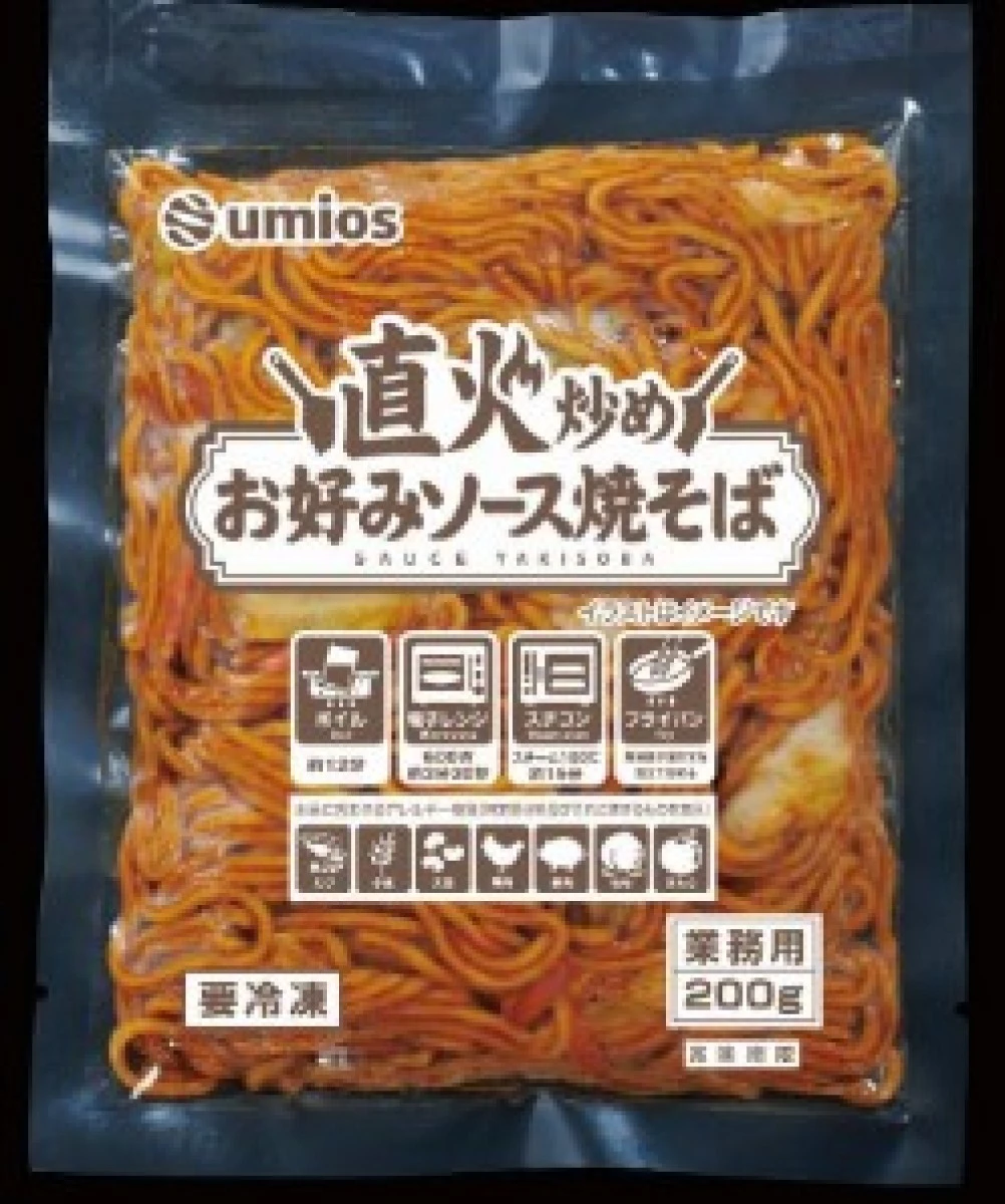 26347 直火炒めお好みソース焼そば 200g Umios