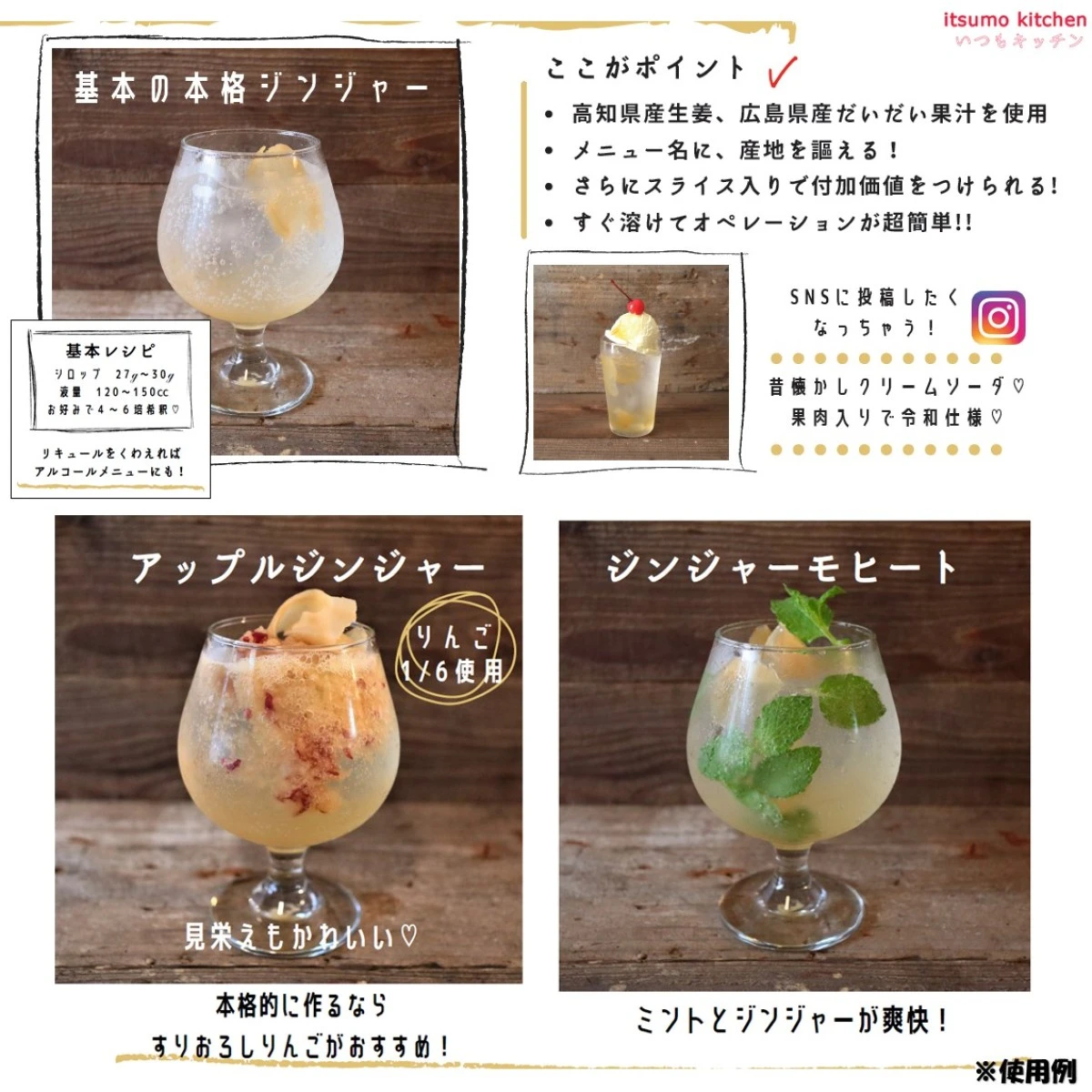 223131x16 【送料無料】 本格ジンジャーシロップ 980g×16本 フードインパクト