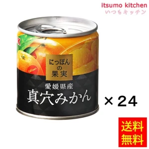 【送料無料】65601x24 K&K にっぽんの果実 愛媛県産 真穴みかん 190gx24缶 国分グループ本社