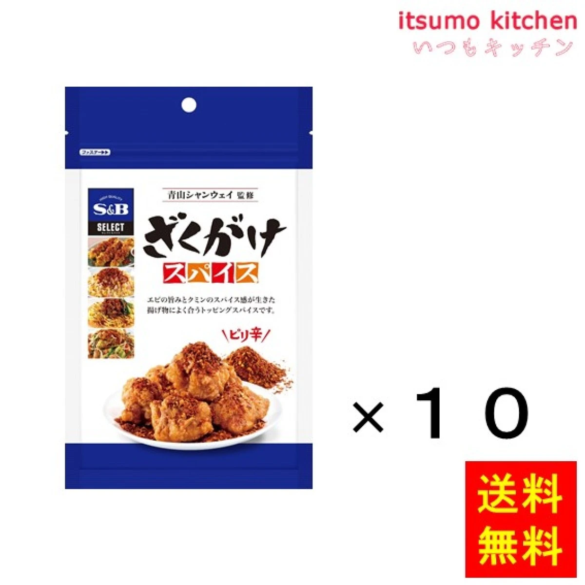 214064x10【送料無料】セレクト ざくがけスパイス 100g袋入り 100gx10袋 エスビー食品