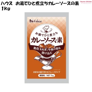 211096 お湯でひと煮立ちカレーソースの素 1kg ハウスギャバン