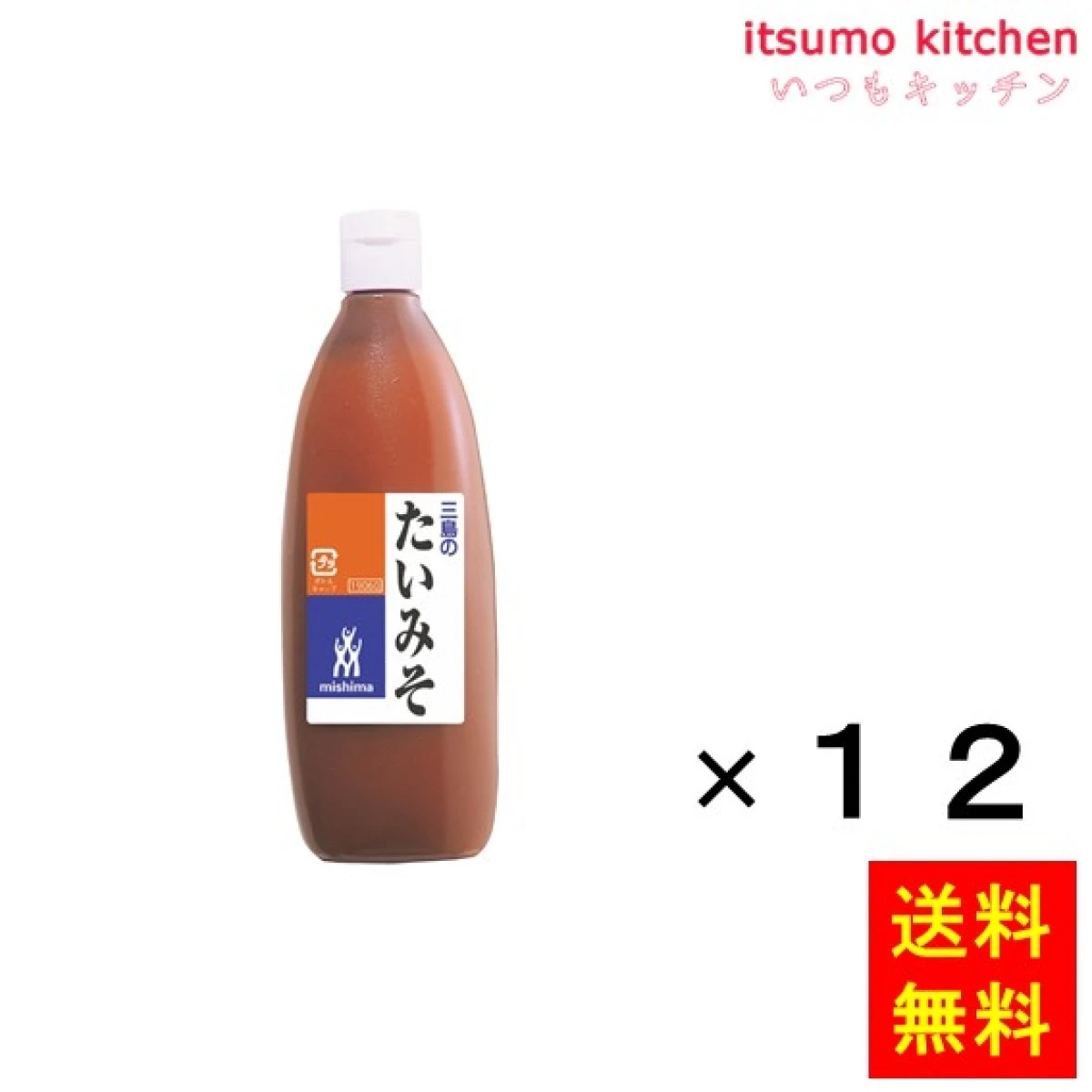 236135x12【送料無料】たいみそ 540gx12本 三島食品