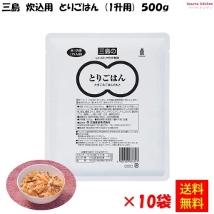 46261x10 【送料無料】 とりごはん 1升用 500g×10袋 三島食品