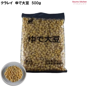 11219 ゆで大豆 500g クラレイ