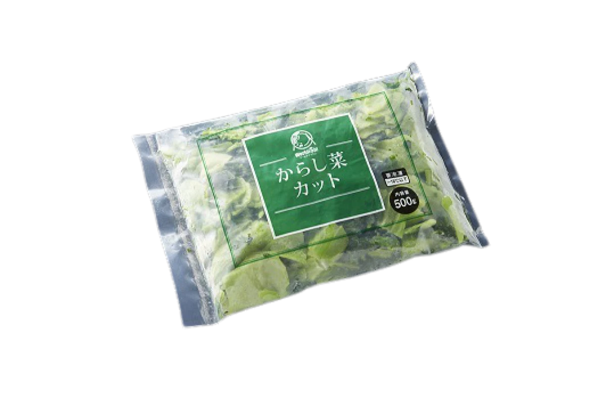 11551  からし菜カット IQF 500g 神栄