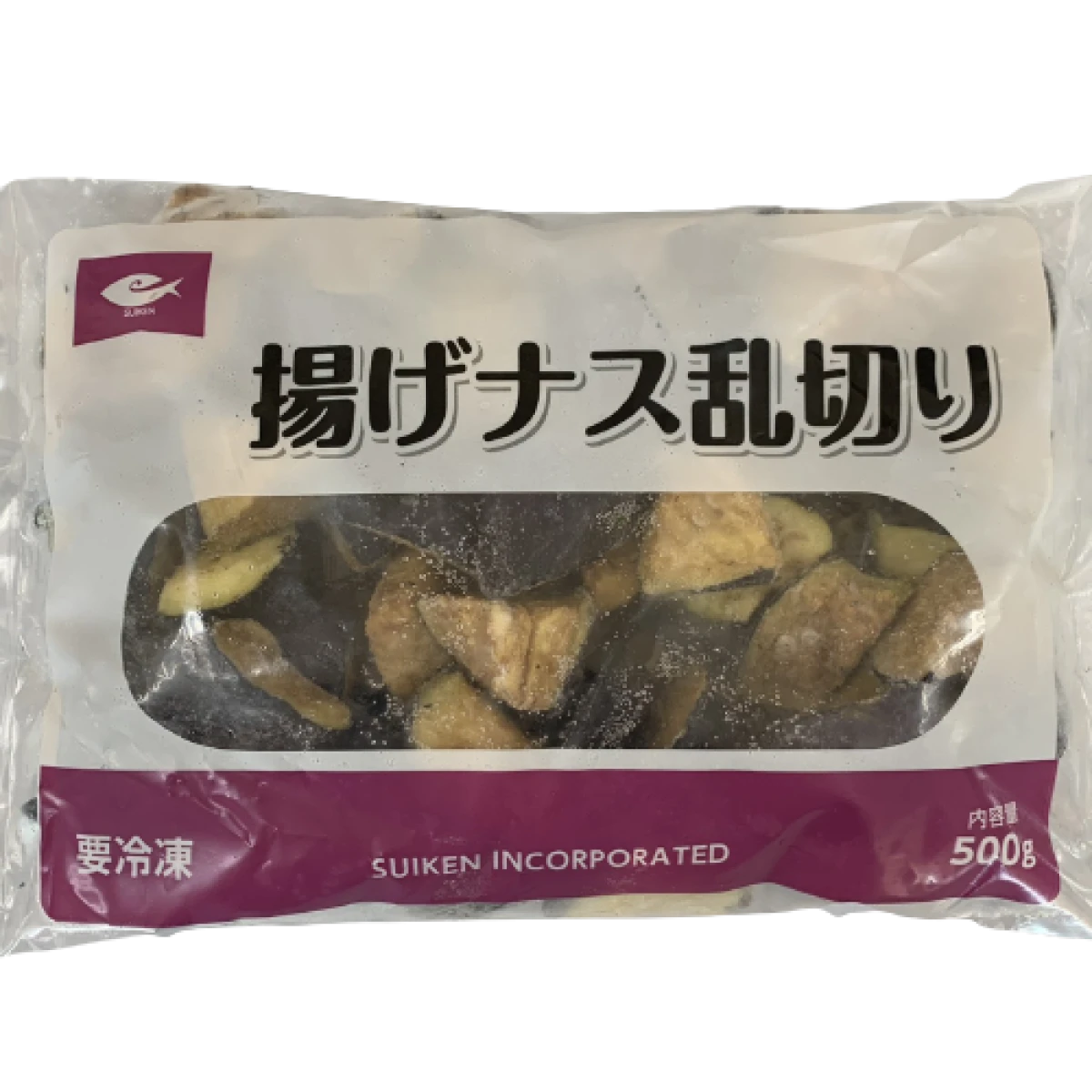 11533 揚げナス乱切り 500g 水研