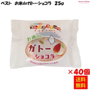 26496x40 【送料無料】お米deガトーショコラ 25g×40個入 日東ベスト