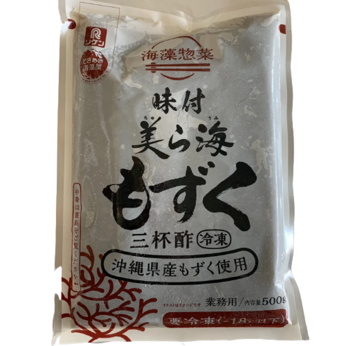 11087 海藻惣菜 味付美ら海もずく 三杯酢(冷凍) 500g 理研ビタミン