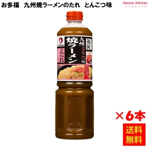 181905x6 【送料無料】 九州焼ラーメンのたれ とんこつ味 1140gx6本 オタフクソース