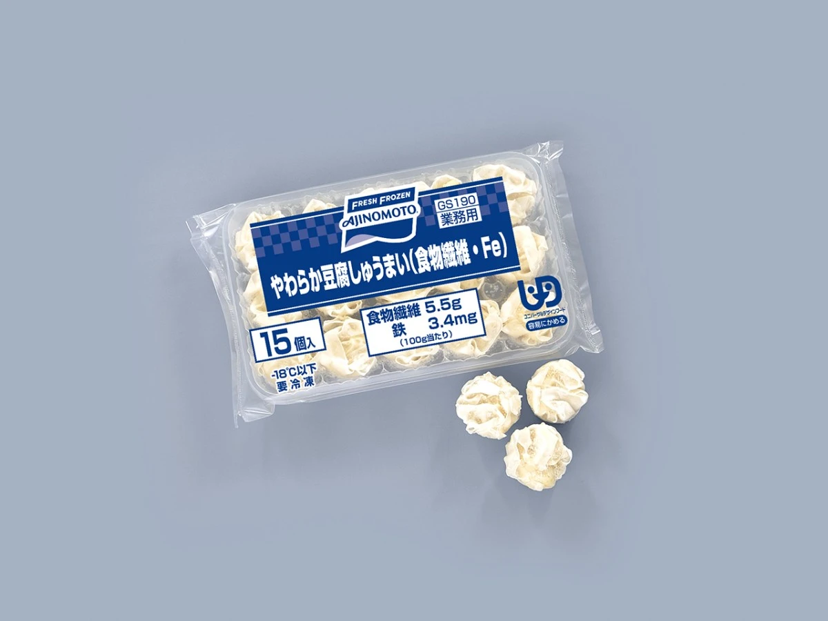 23926 やわらか豆腐しゅうまい（食物繊維・Ｆｅ) 225g(15個入) 味の素冷凍食品