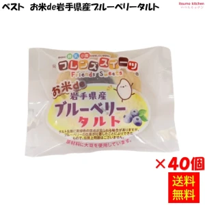 26531x40 【送料無料】お米de岩手県産ブルーベリータルト 22gx40個入 日東ベスト