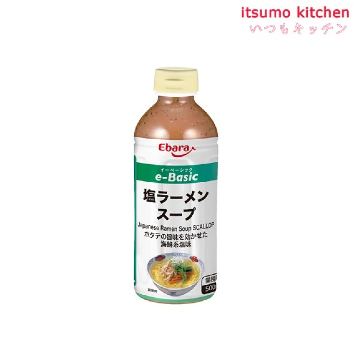 195554 e-Basic 塩ラーメンスープ 500ml エバラ食品工業