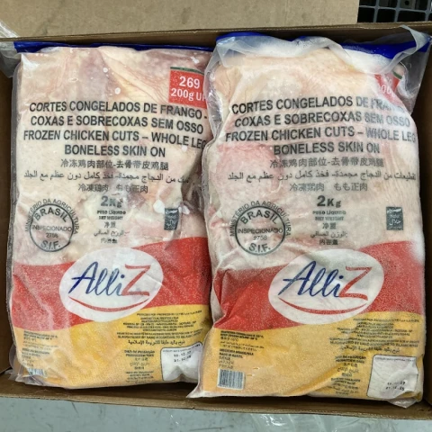13412 ブラジル産 冷凍鷄もも肉 200UP 2kg