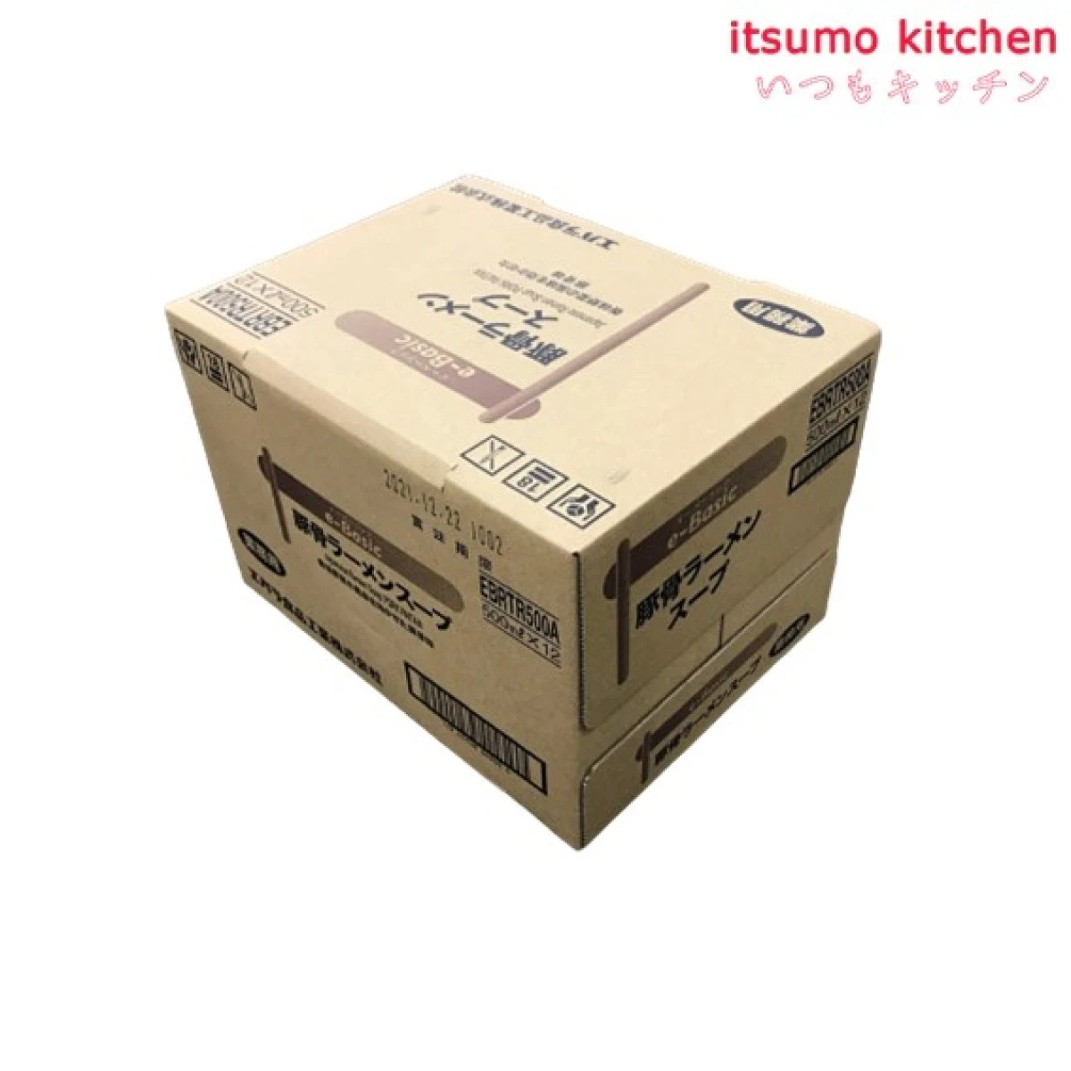 195562x12【送料無料】e-Basic 豚骨ラーメンスープ 500mlx12本 エバラ食品工業