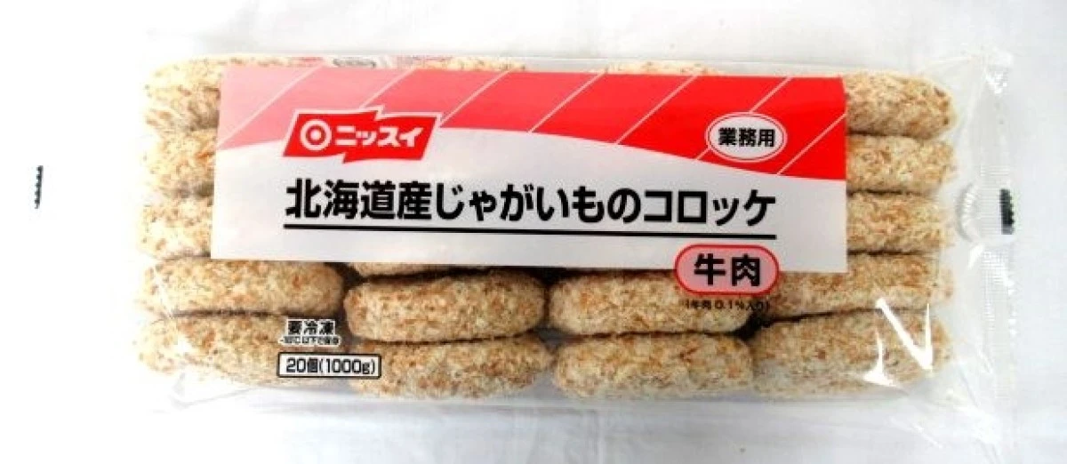 21259 北海道じゃがいものポテトコロッケ ミート50 1000g(20ｺ) 日本水産