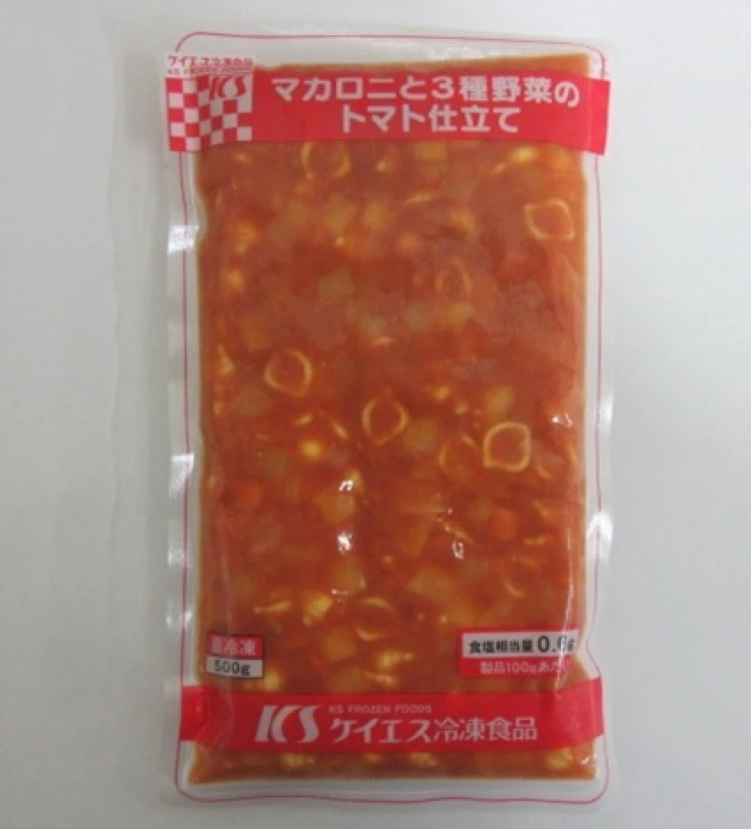 24551x20 【送料無料】 マカロニと３種野菜のトマト仕立て 500g×20袋 ケイエス冷凍食品