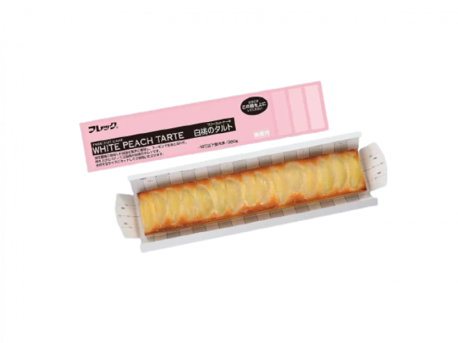 28665 フリーカットケーキ 白桃のタルト  380g 味の素冷凍食品