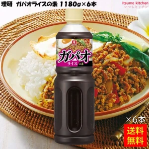 195210x6【送料無料】 ガパオライスの素 1180gx6本 理研ビタミン