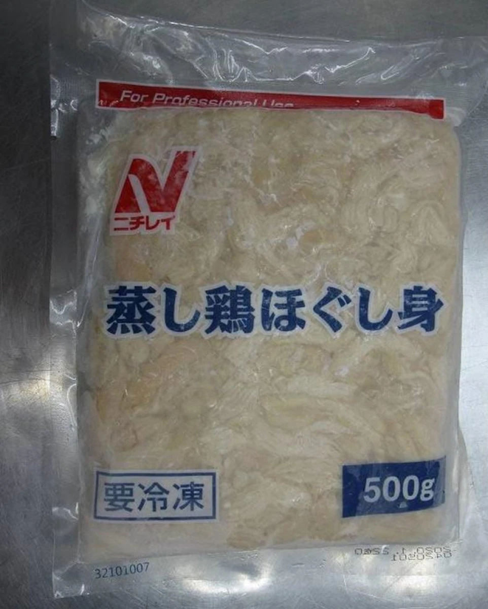 24605  蒸し鶏ほぐし身  500g ニチレイフーズ