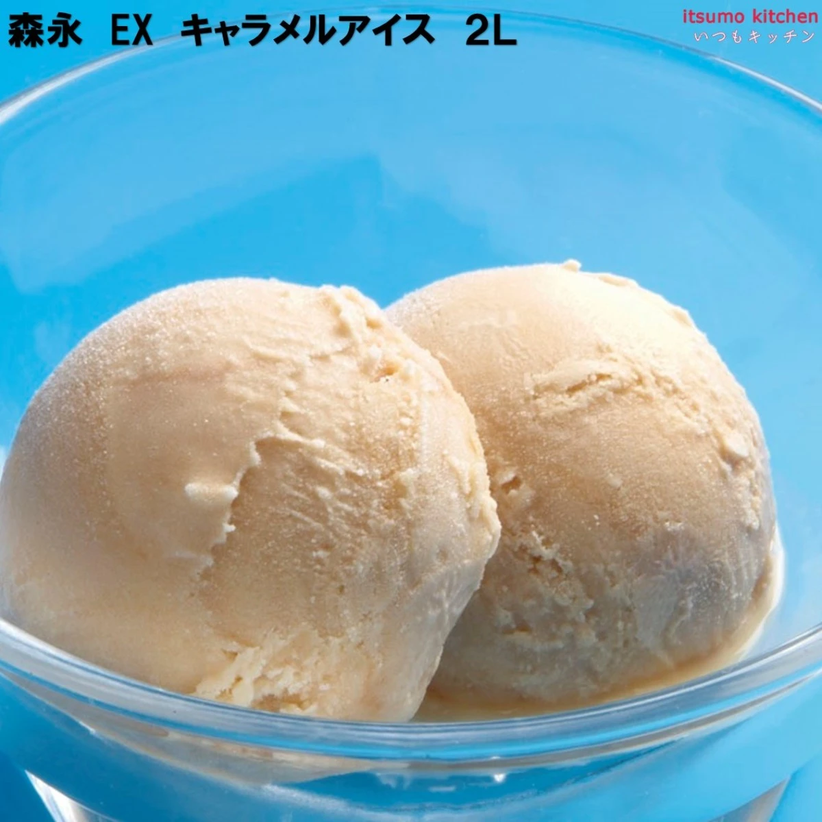 37071x4 【送料無料】 ＥＸキャラメルアイス 2L×4個 森永乳業