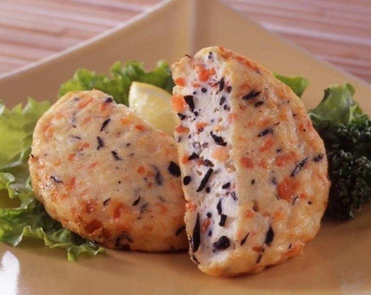 24574x12 【送料無料】 豆腐とすり身のふわふわ揚げ(ひじき) 1.08kg(12ｺ)×12袋 ケイエス冷凍食品