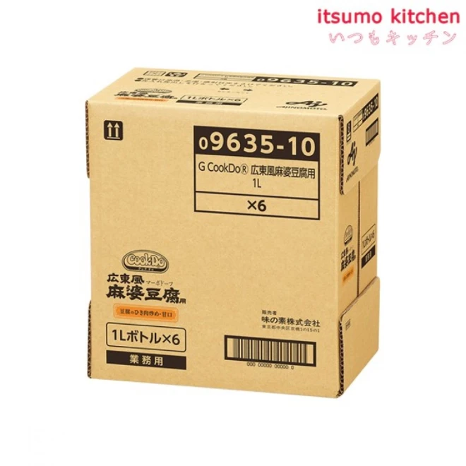 195812x6 【送料無料】業務用「Cook Do」広東風麻婆豆腐用1Lボトルx6本 味の素