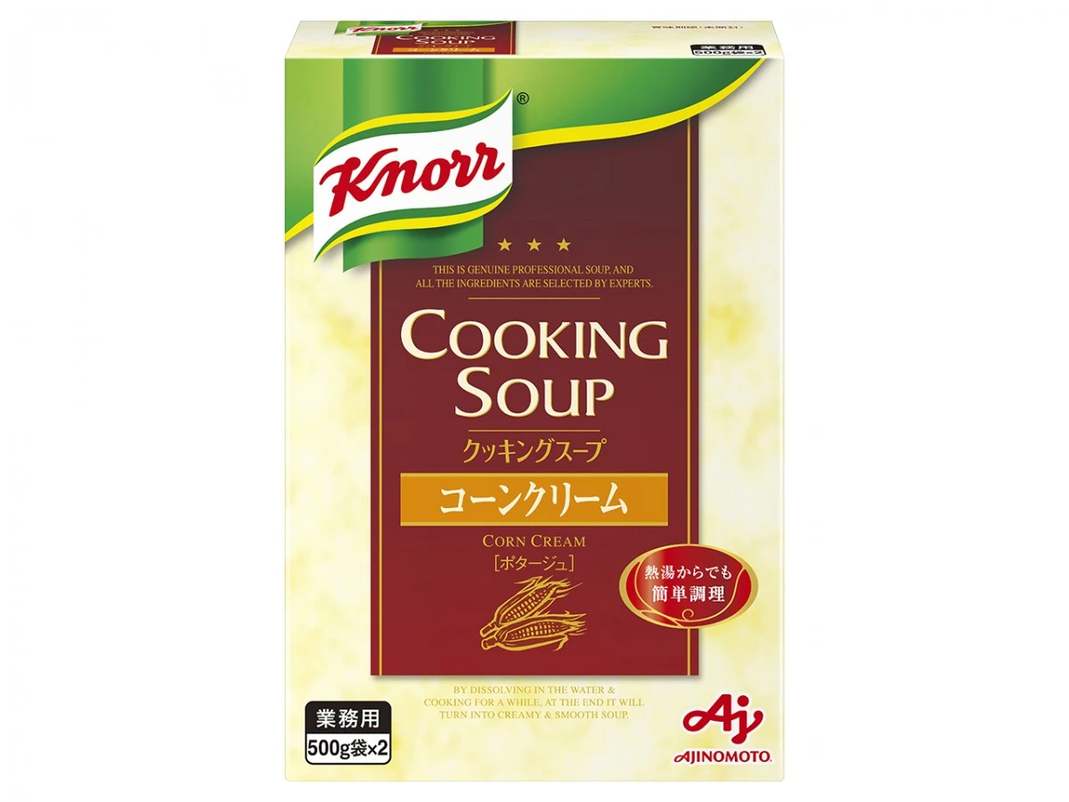 203135 業務用「クノール クッキングスープ」コーンクリーム1kg箱 味の素