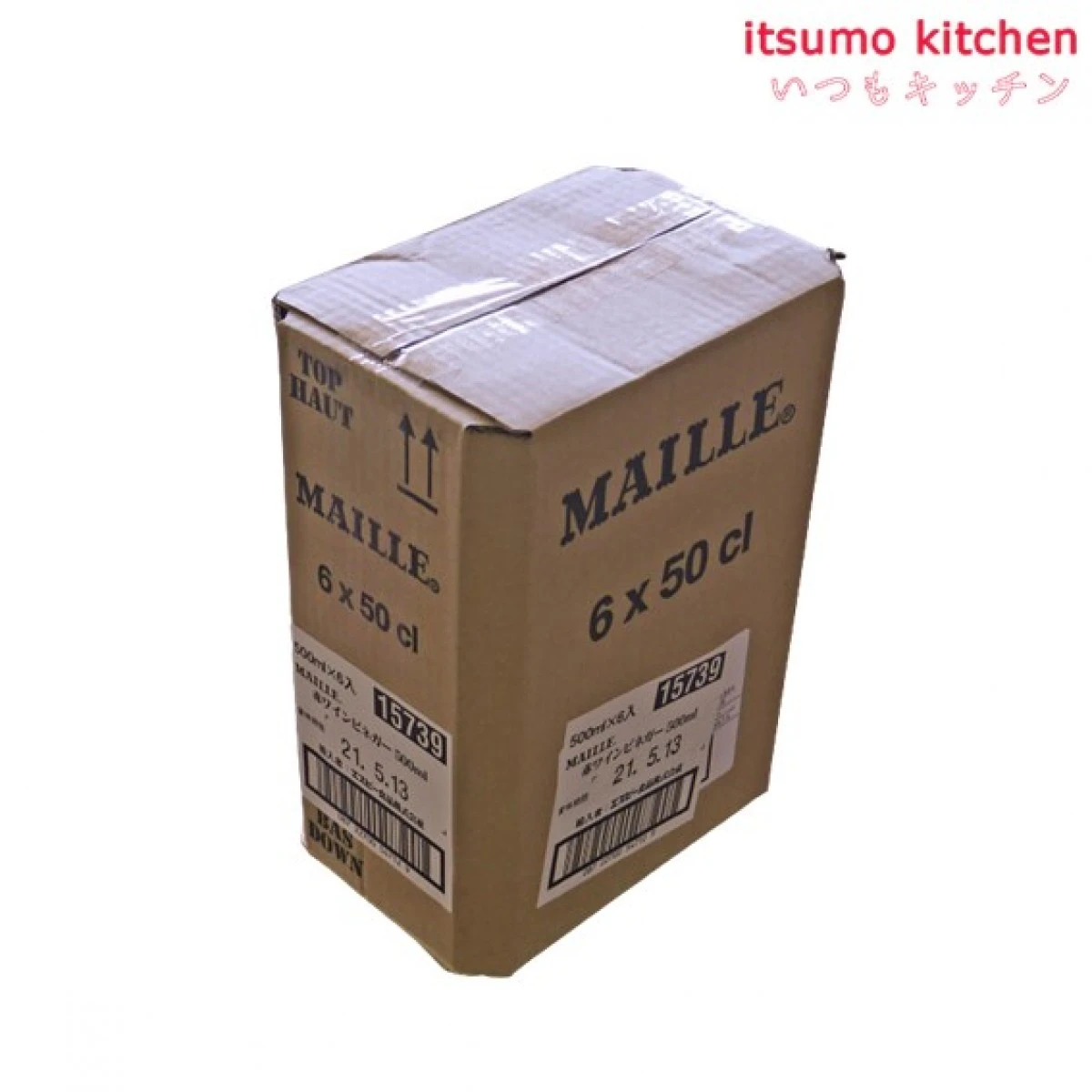 192268x6 【送料無料】MAILLE 赤ワインビネガー 500mLx6本 エスビー食品