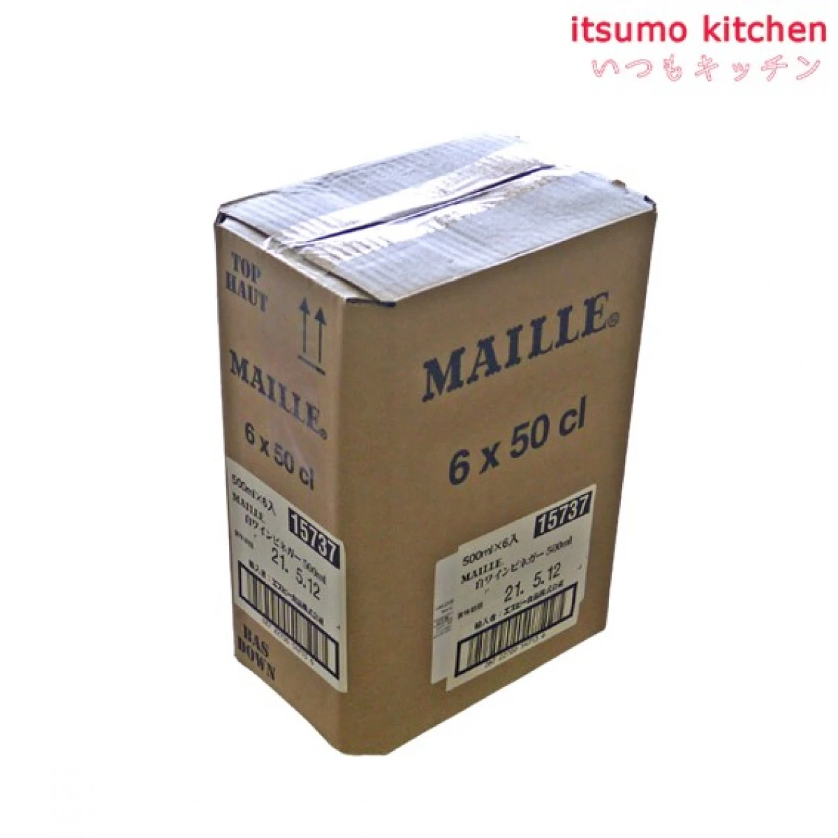 192269x6 【送料無料】MAILLE 白ワインビネガー 500mLx6本 エスビー食品