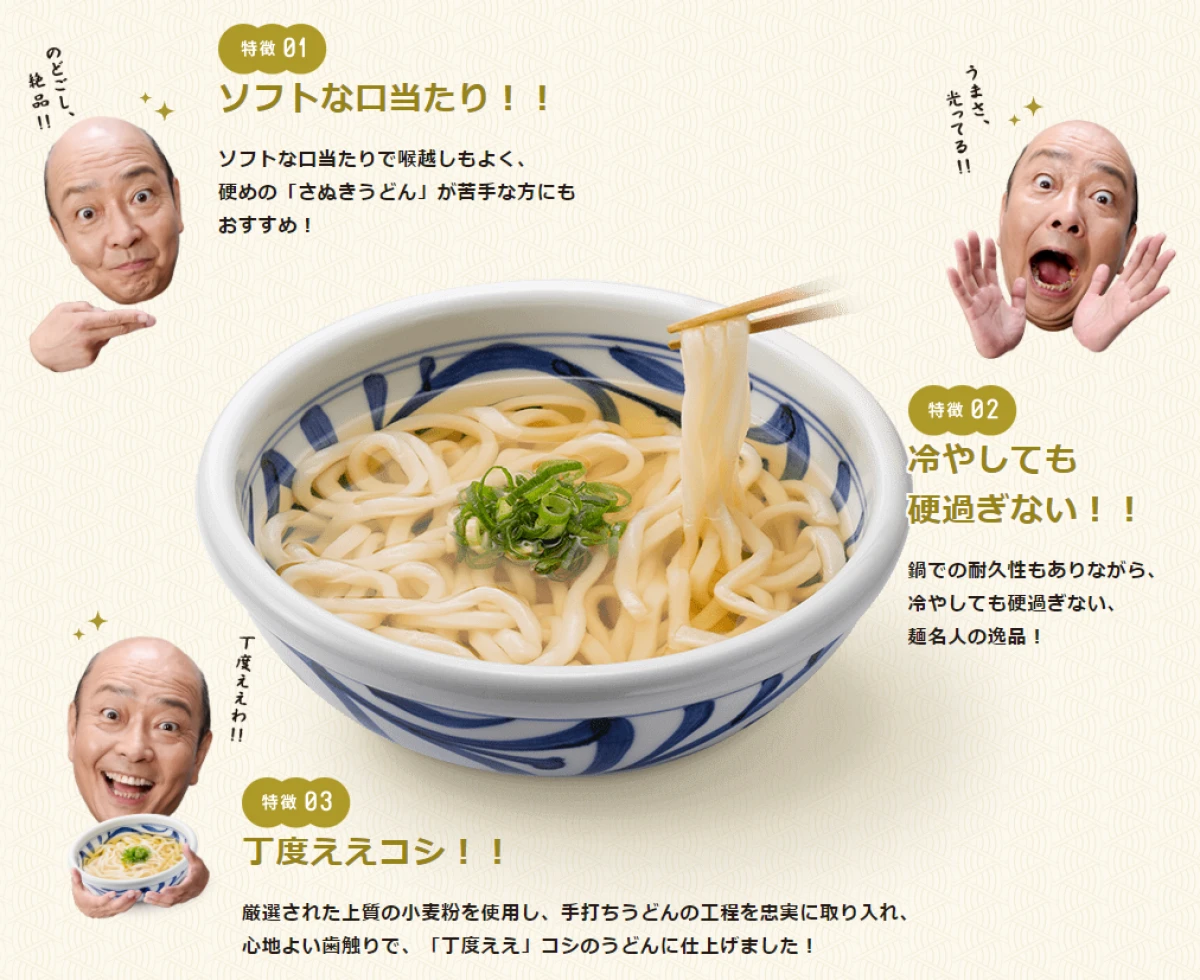 【送料無料】 17055x10 麺名人 つるつるうどん (200g×3玉)×10袋 サンデリックフーズ