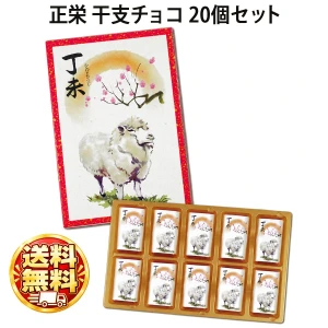 234041x20 11/4～順次発送【送料無料】正栄 干支チョコレート 50g(10枚入)×20個セット