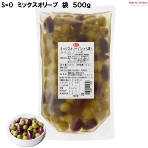 231255 S=O ミックスオリーブ ( オイル漬け ) 袋 500g 讃陽食品工業