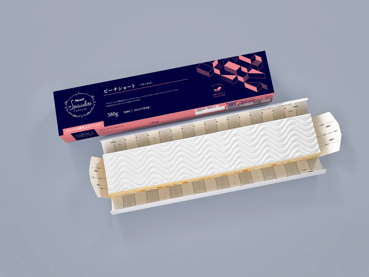 26688 フリーカットケーキ ピーチショート 380g 味の素冷凍食品