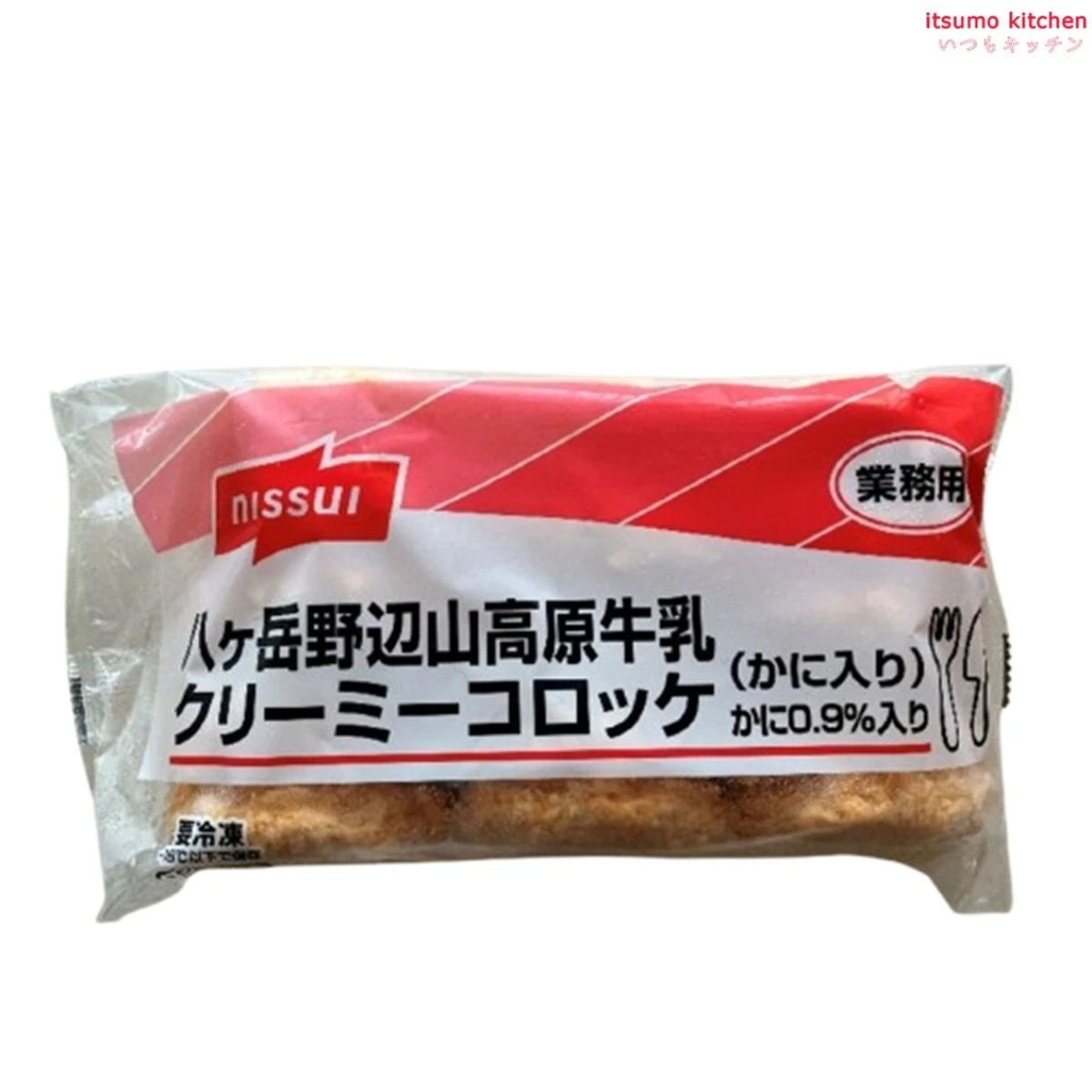 21227x8【送料無料】八ヶ岳野辺山高原牛乳クリーミーコロッケ (カニ入り) 750g(15個)×8袋 ニッスイ