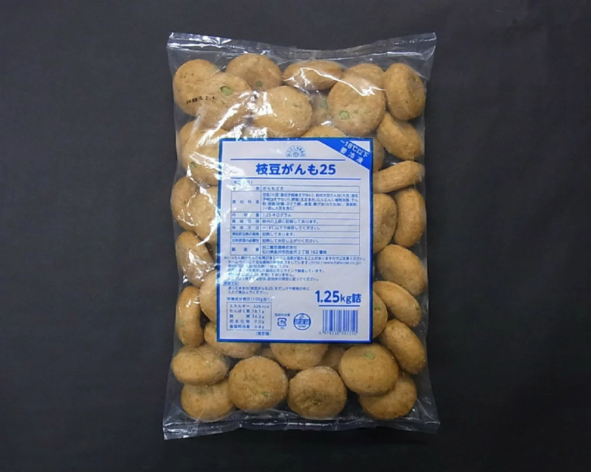 27823 枝豆がんも 25g　 25g×50個 羽二重豆腐