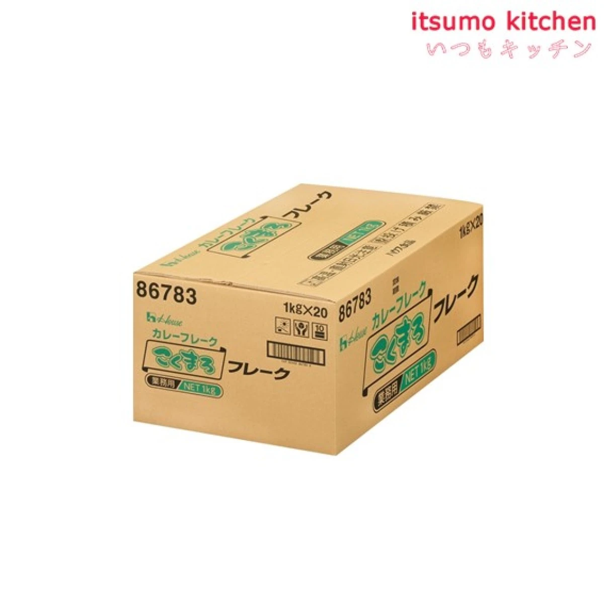 211040x20【送料無料】こくまろフレーク 1kgx20袋 ハウス食品