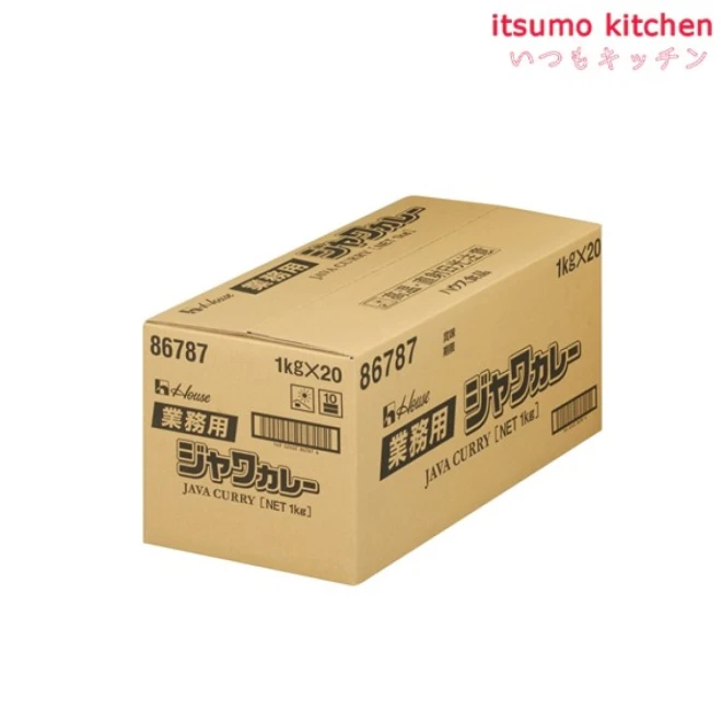 211047x20【送料無料】業務用ジャワカレー 1kgx20箱 ハウス食品