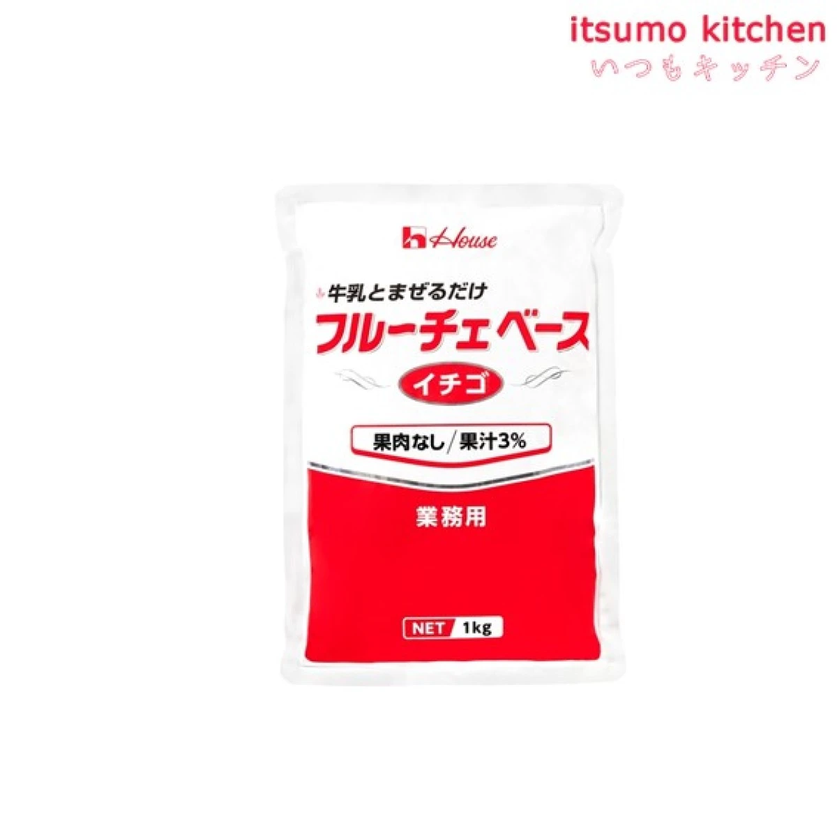 225026 フルーチェベース イチゴ 1kg ハウス食品