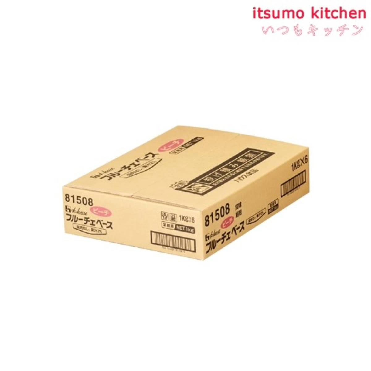 225027x6【送料無料】1kg フルーチェベース ピーチ 1kgx6袋 ハウス食品