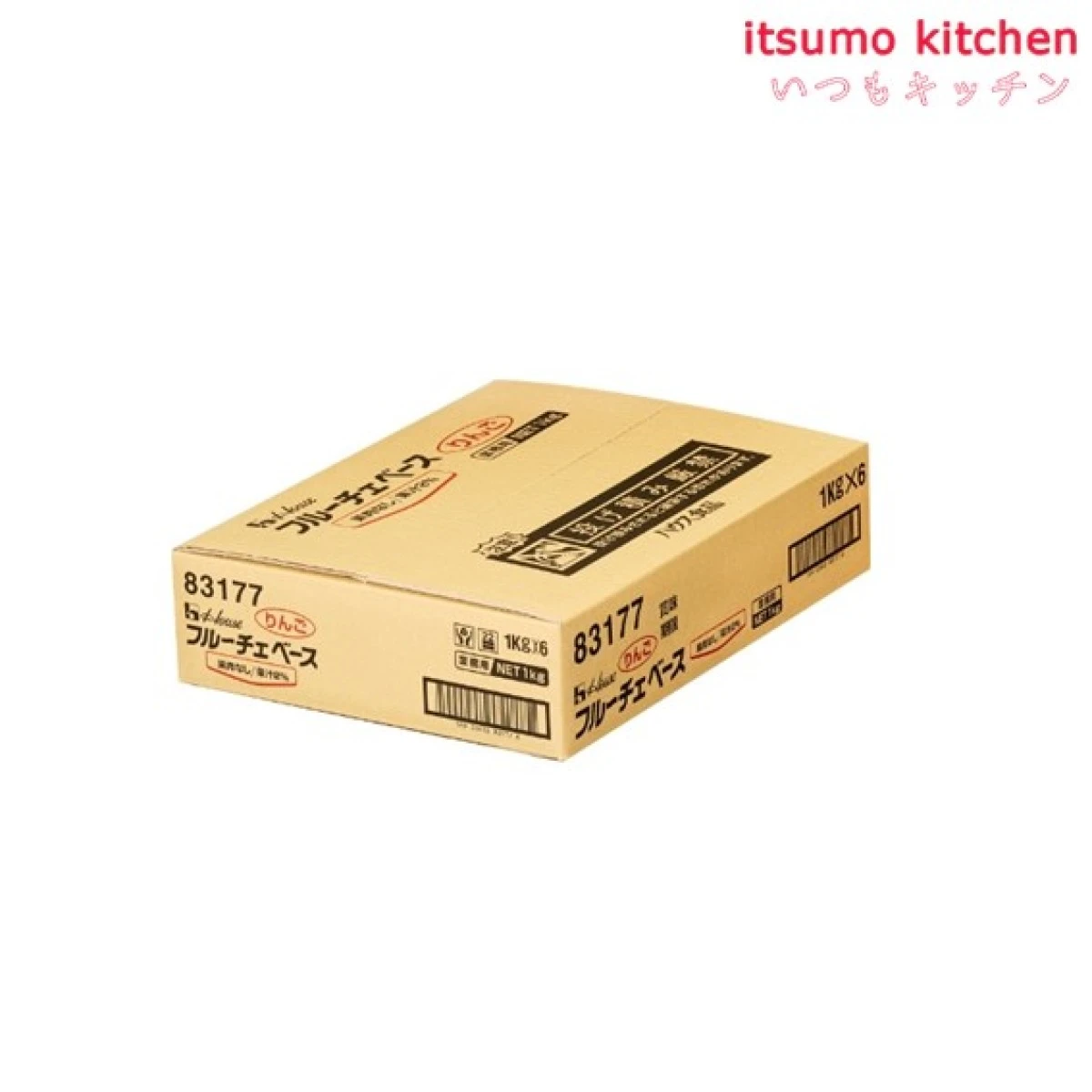 225028x6【送料無料】1kg フルーチェベース りんご 1kgx6袋 ハウス食品