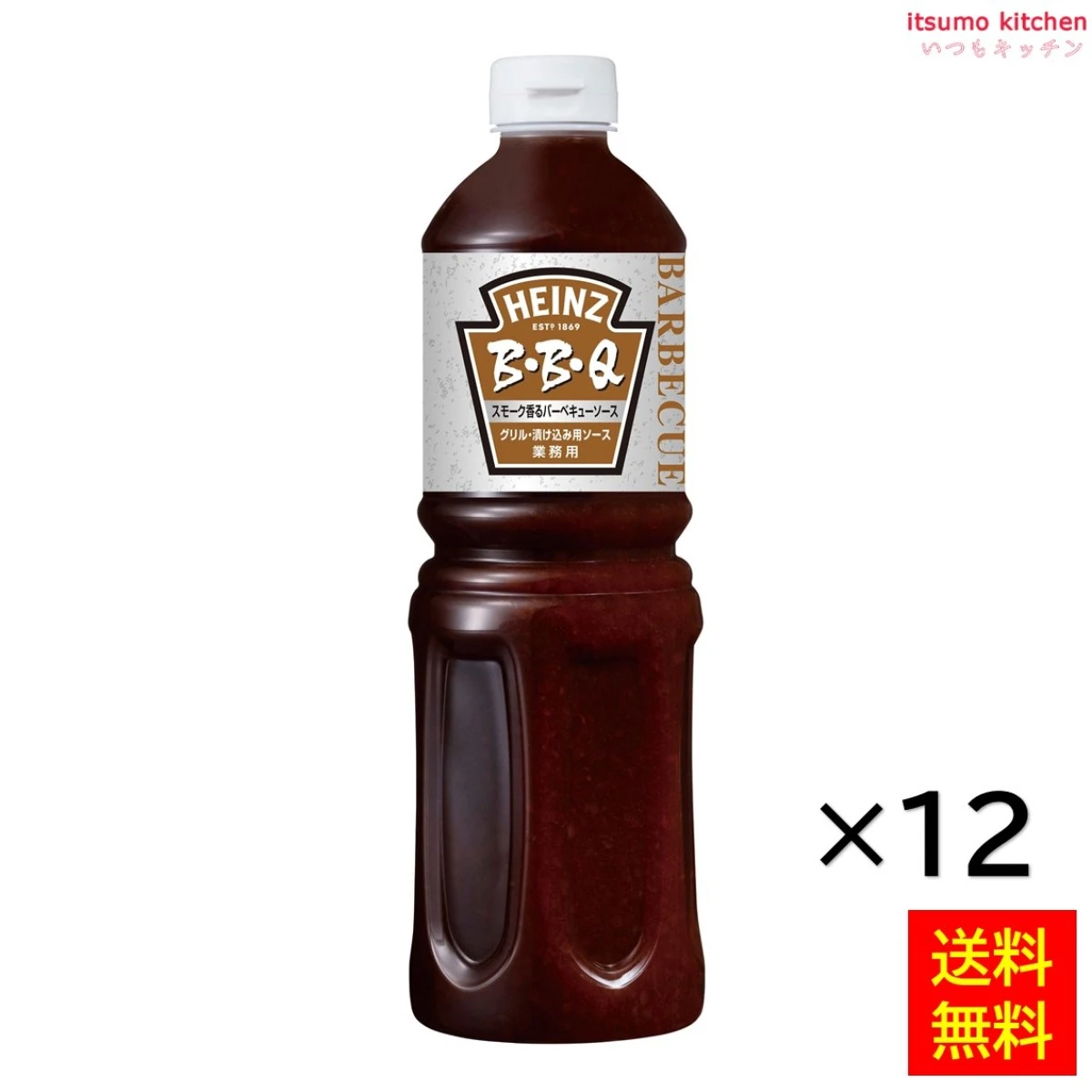 182046x12【送料無料】 B・B・Q 1,165gx12本 ハインツ日本