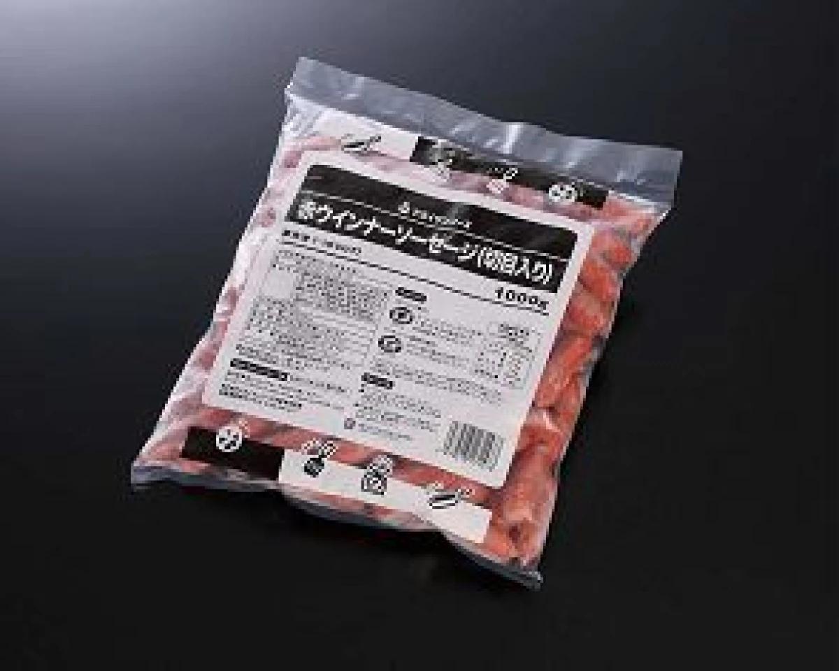 13334 赤ウインナーソーセージ(切目入り) 1kg ヤヨイサンフーズ